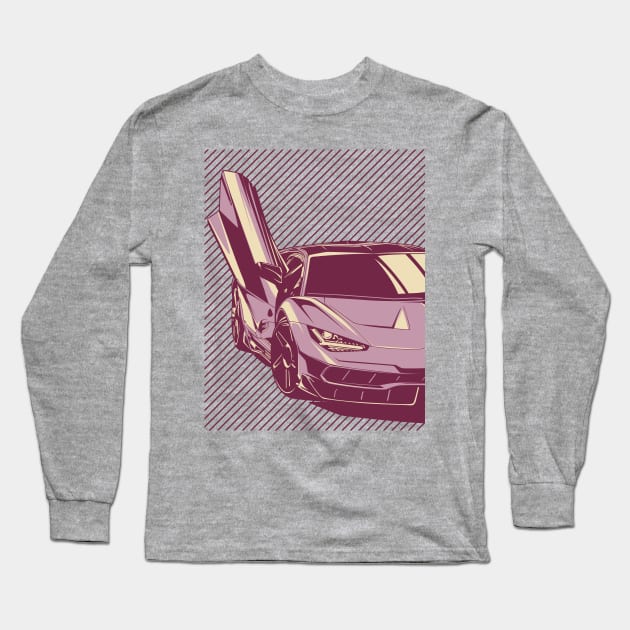 Lamborghini Centenario Long Sleeve T-Shirt by rizadeli